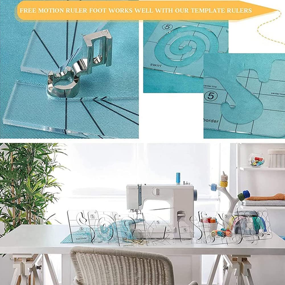 Set 54 Modelli Patchwork Acrilico - Righelli Per Trapuntatura Fai Da Te