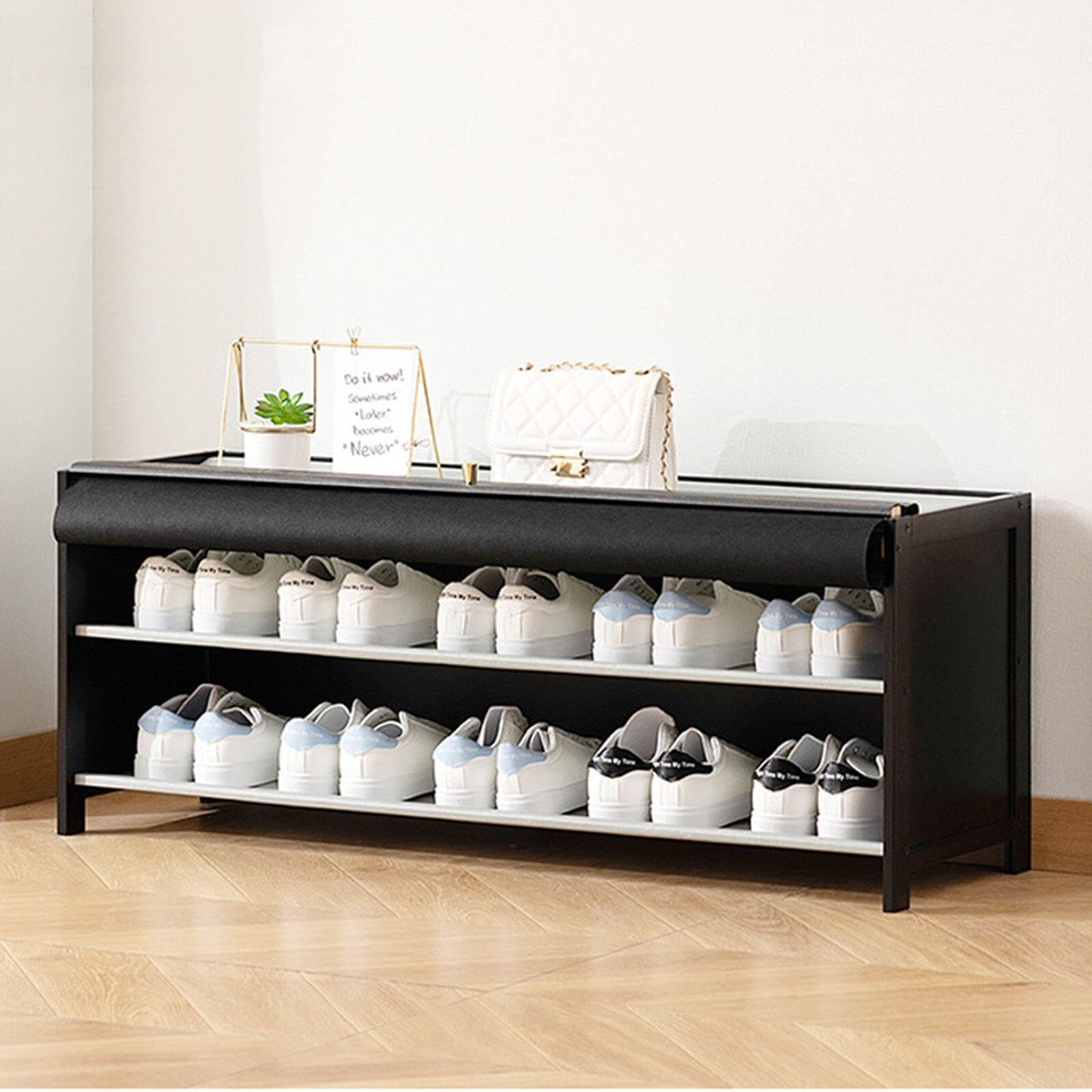 Étagère à chaussures portable pour entrée et couloir : optimisez votre espace salon