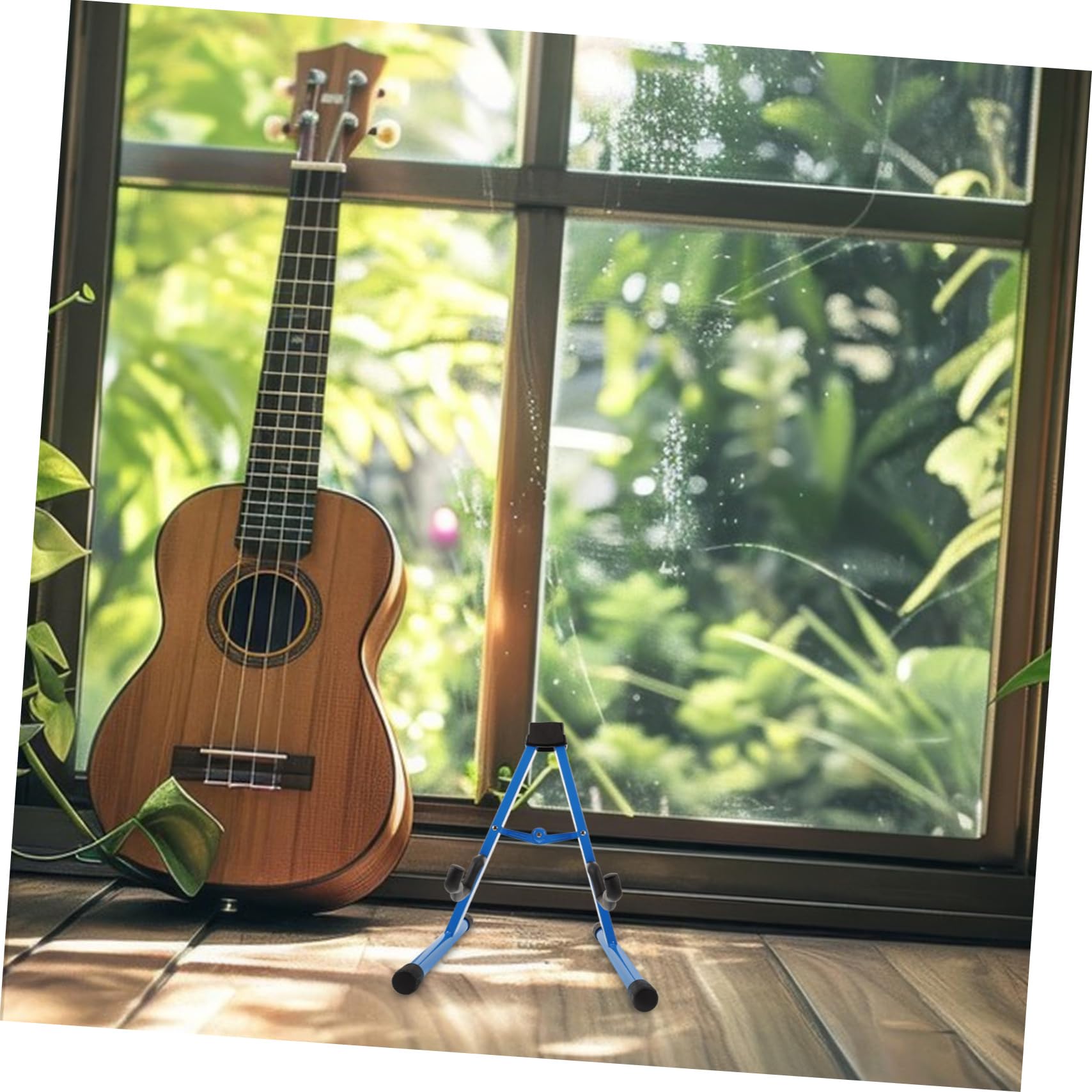 TOYANDONA Faltbarer A-rahmen Gitarrenständer aus Eisen für Gitarre und Bass
