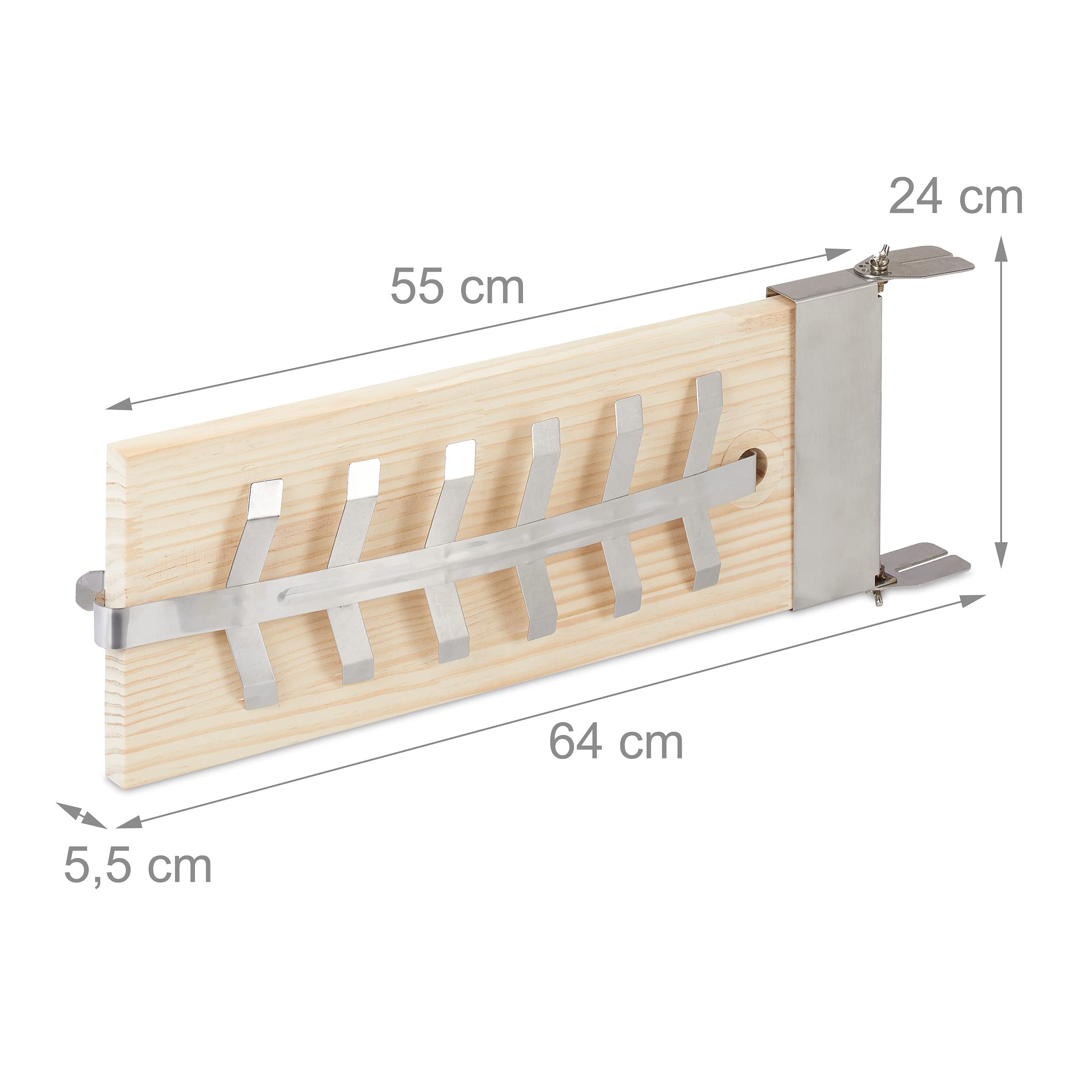 Planche à Saumon en Bois de Cèdre Lot de 2, 55 x 20 cm, avec Support pour Grillades