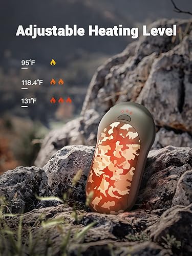 Miniatura 5 de OCOOPA Calentadores de manos impermeables IP45 recargables, calentador de manos de 10000 mAh con calentador de manos PD y QC 3.0, 15 horas de