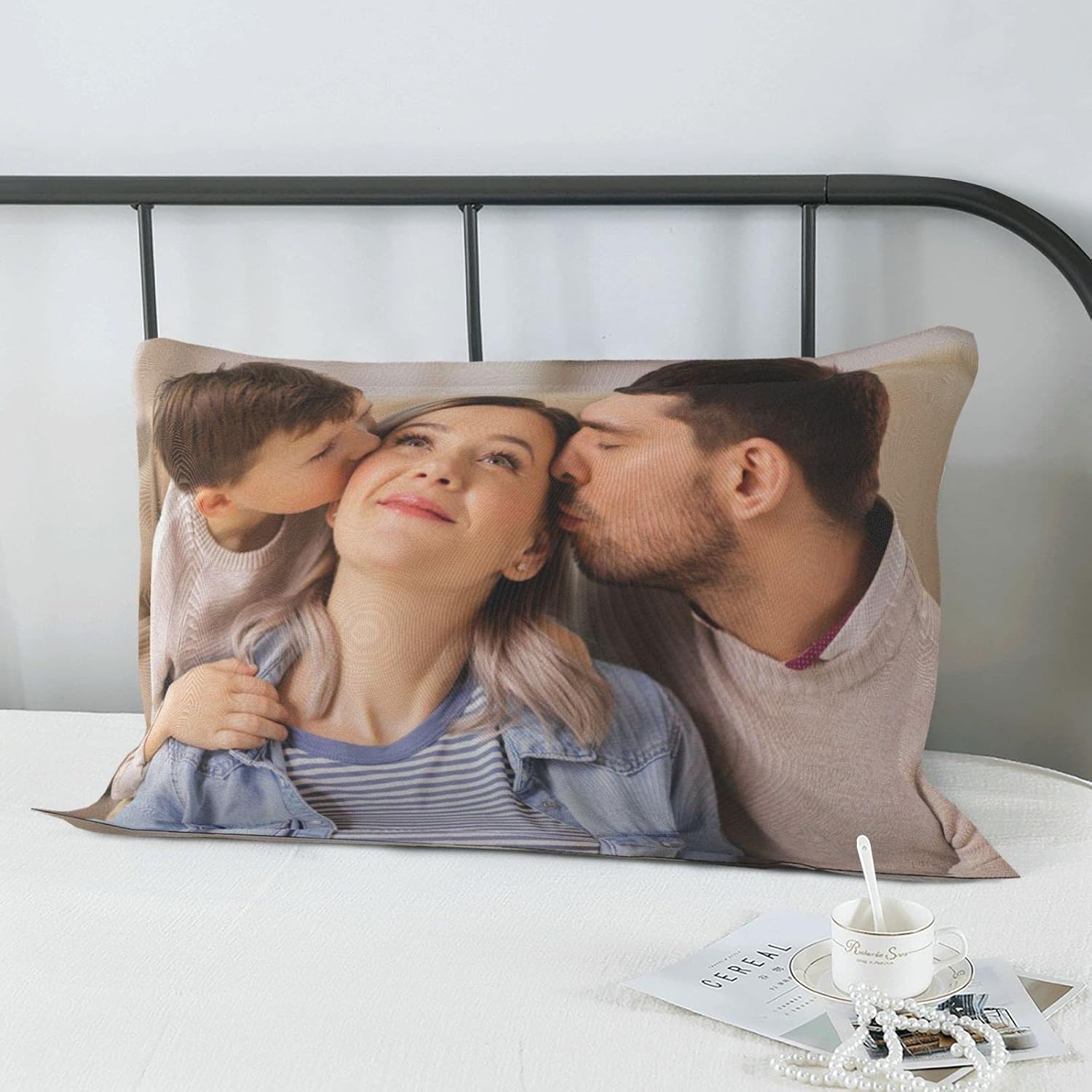 Custom Pillow Cases Queen Size 20" x 30" Personalized Photo Pillow Case Throw Pillow Cover Soft Pillowcases - Home Decor, Decorative Cushion Cover Custom Made - Photo Gifts Personalized