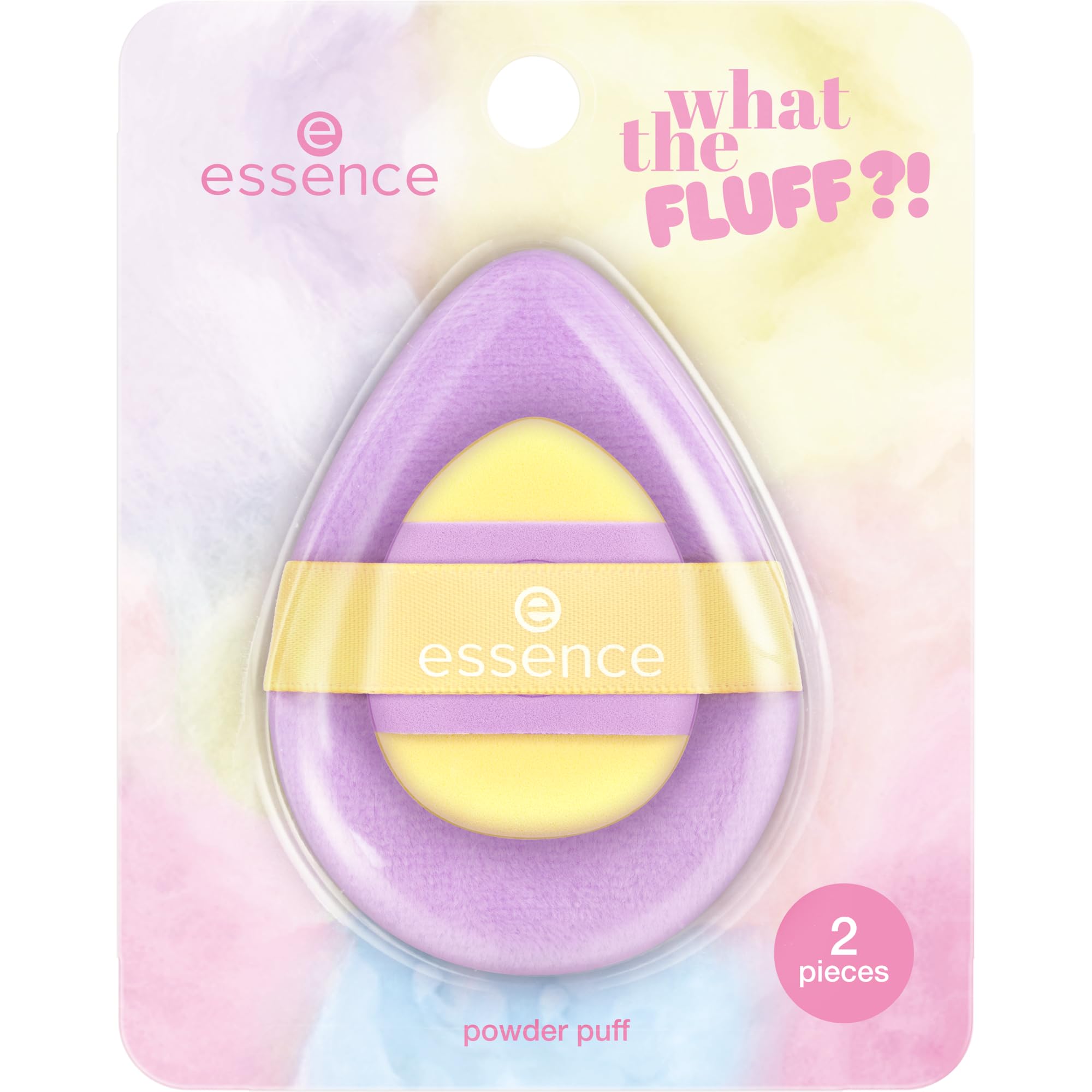 essence WHAT THE FLUFF?! powder puff, Make-up Schwämmchen, Nr. 01, Nanopartikel frei, 1er Pack (2pcs) - 2