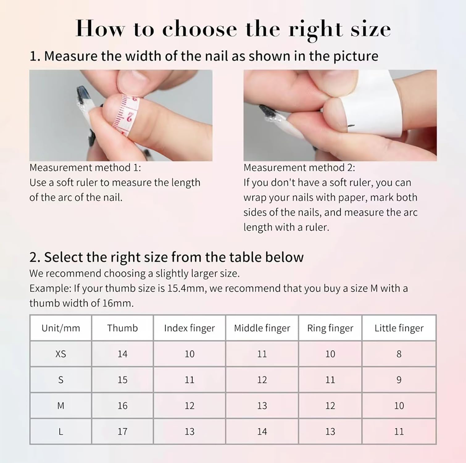 Handmade Reusable ABS Press-On False Nails