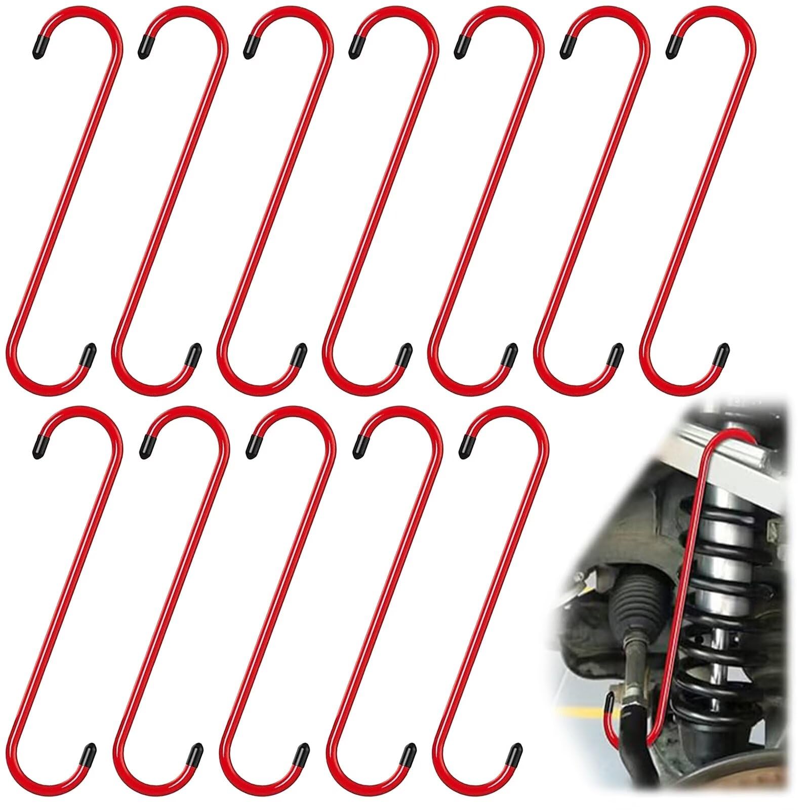 BFXM 12PCS Brake Caliper Hanger Caliper Hangers Hooks with Rubber Tips