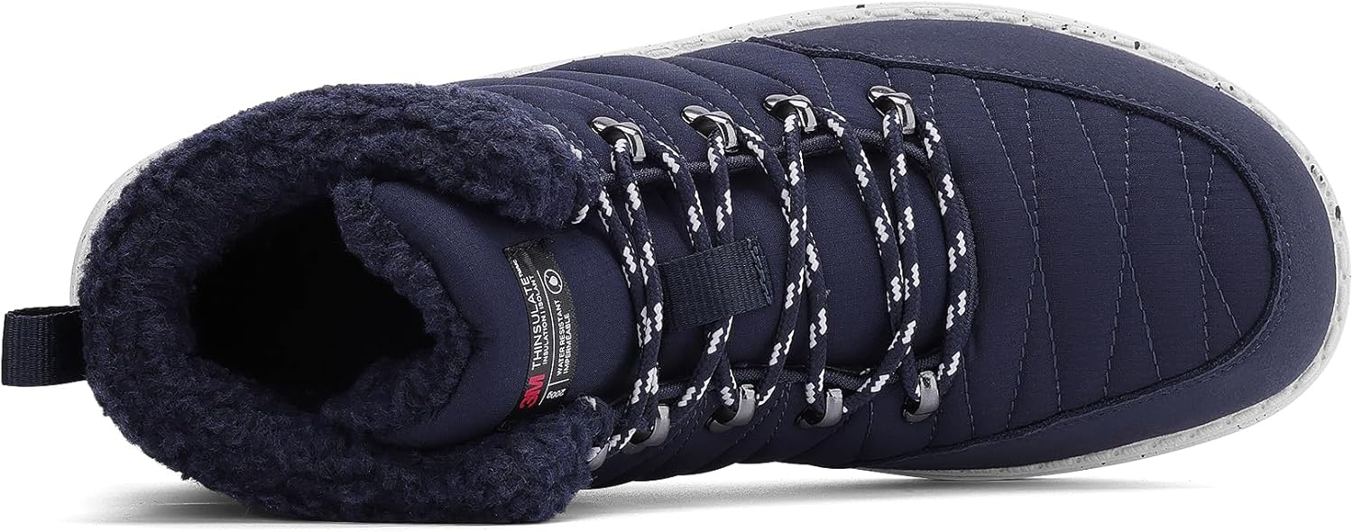 Bruno Marc Men's Winter Boots Outdoor Cold-Weather Warm Lightweight Walking Boots - Image 5