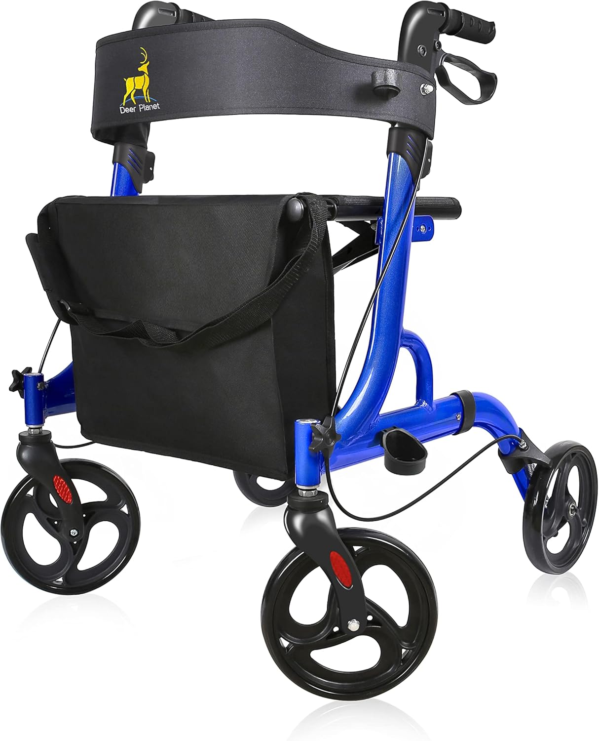 Buy Rollator Walkers for Seniors and Adults, 8 Wheels Medical Rolling Walker with