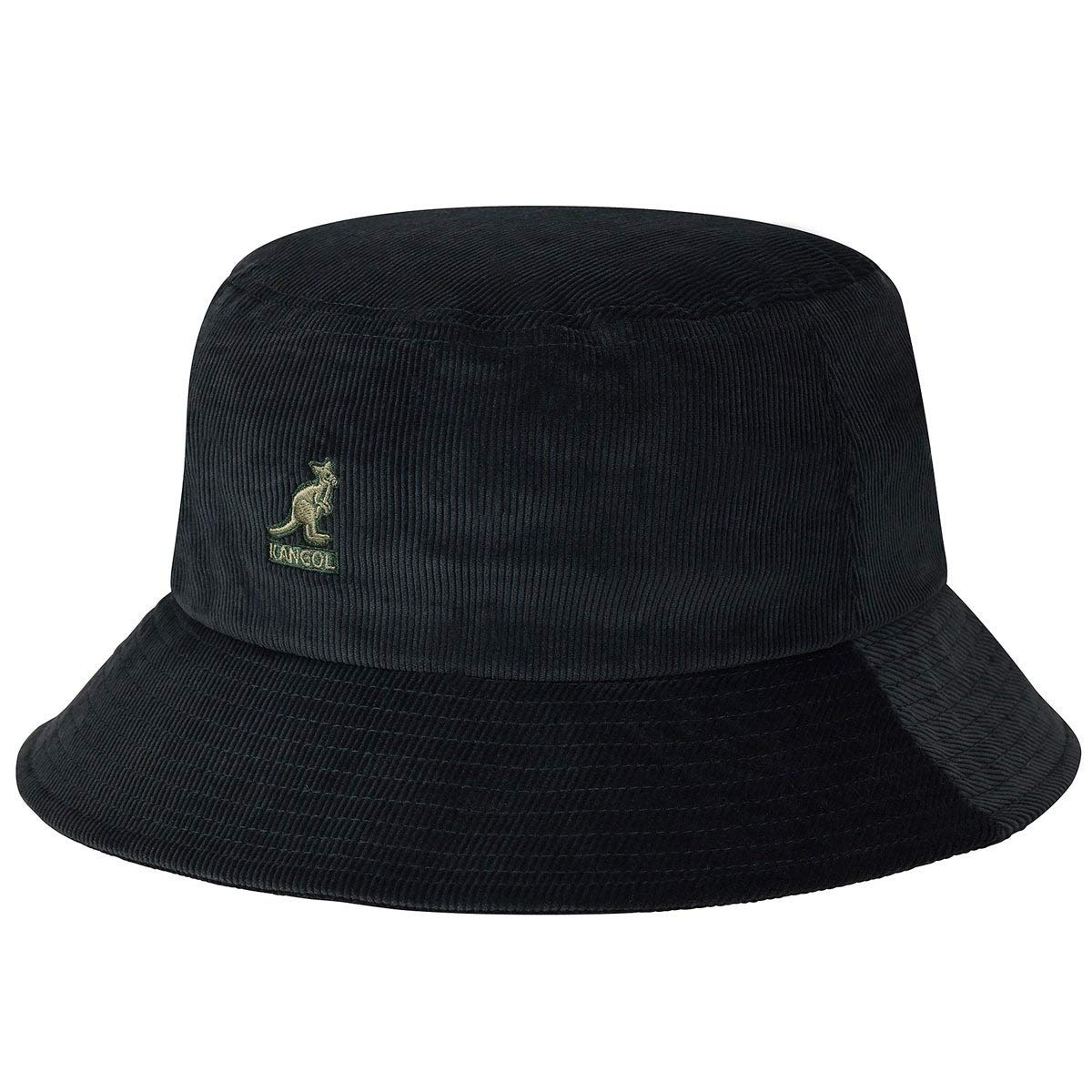 Kangol Cord Bucket Hat (Black Bk), Small (Manufacturer Size: S)