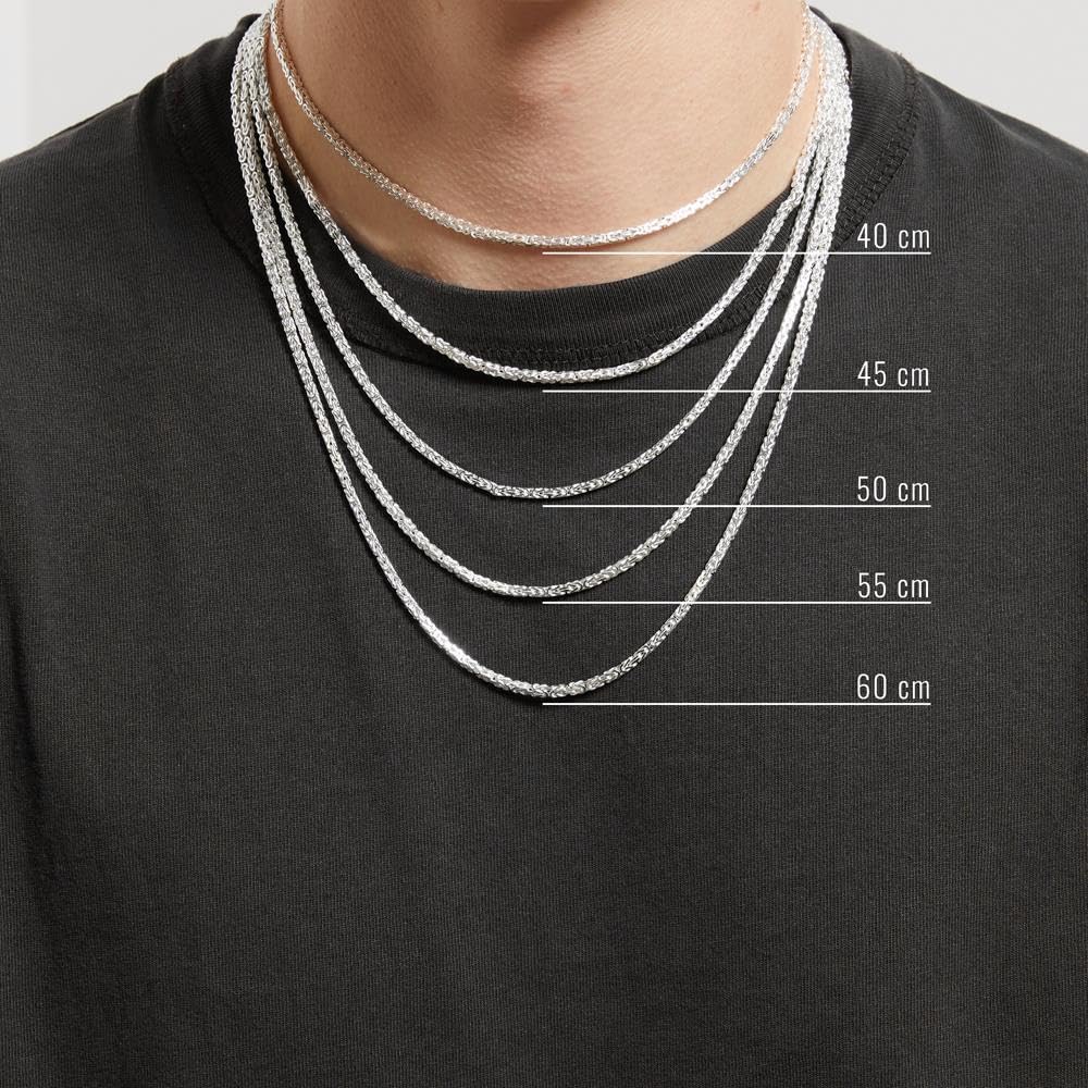 JEWLIX 925 Silber Königskette Herren Damen Halskette 2,5mm