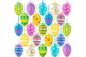 24-Piece Multicolored Easter Ornaments