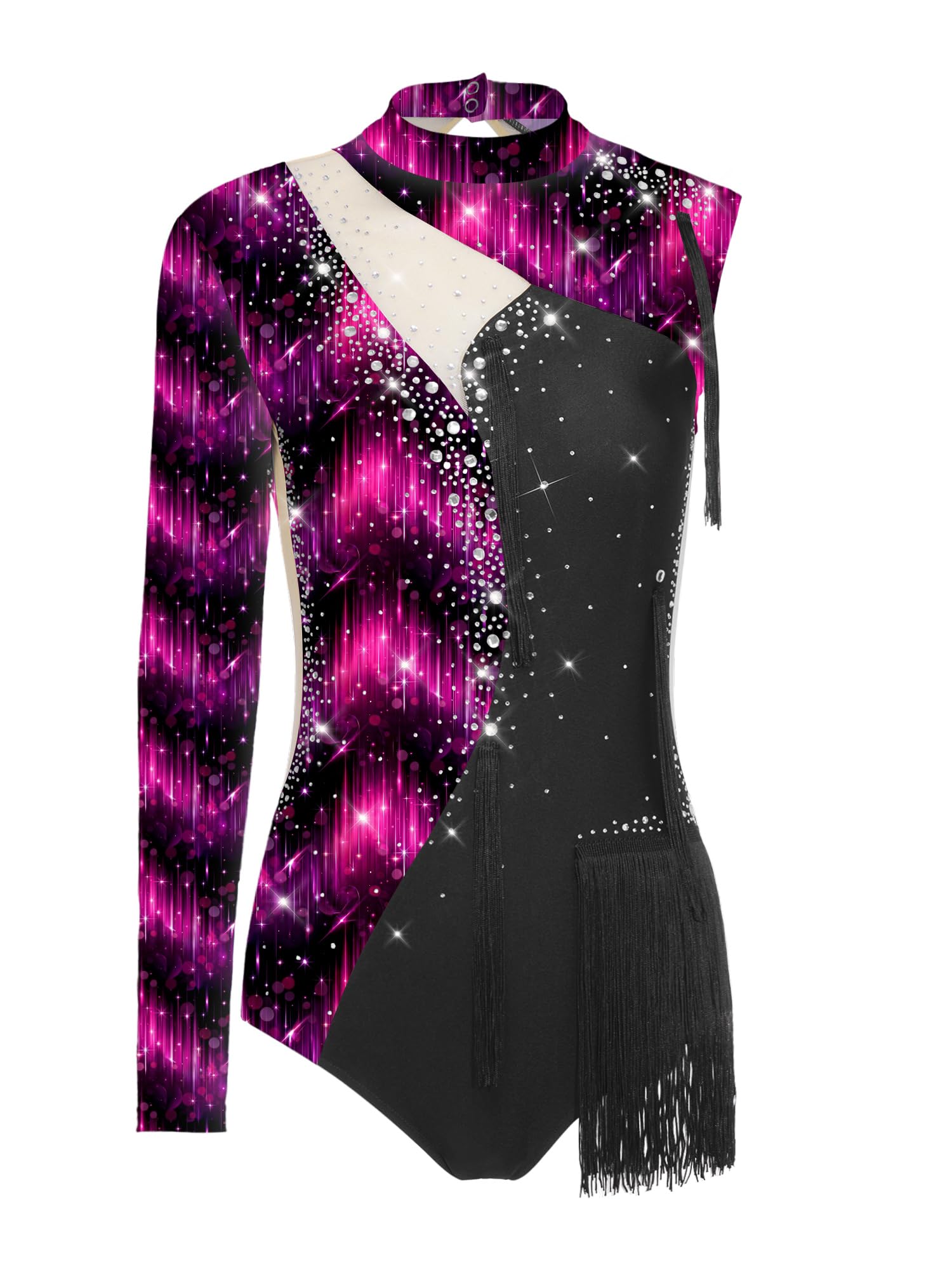 Gilet Danza Latina Donna Vestito Danza Latina Con Frange Donne Tuta E Ginnastica Donne Vestiti Ballo Outfit Feste Jazz Latino