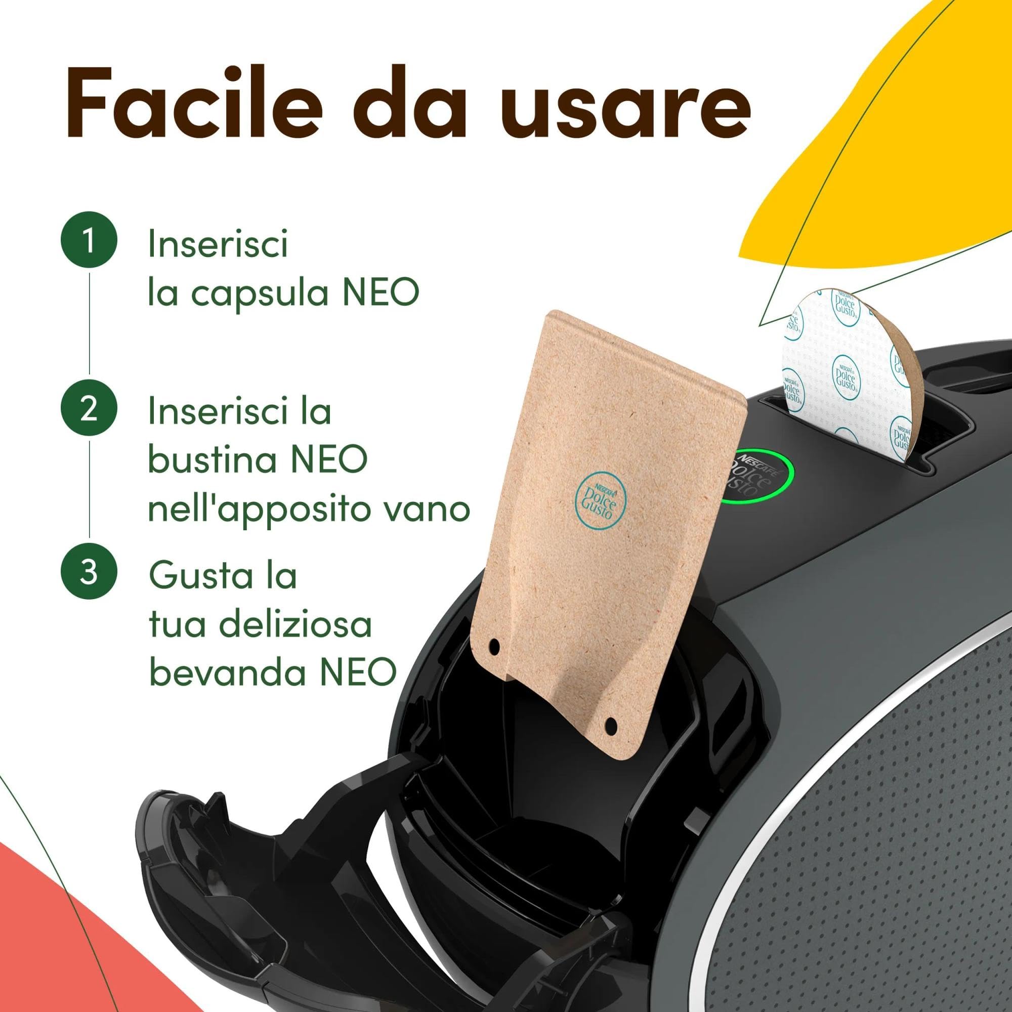 NESCAFÉ DOLCE GUSTO NEO Latte, Macchina caffè e bevande, Krups