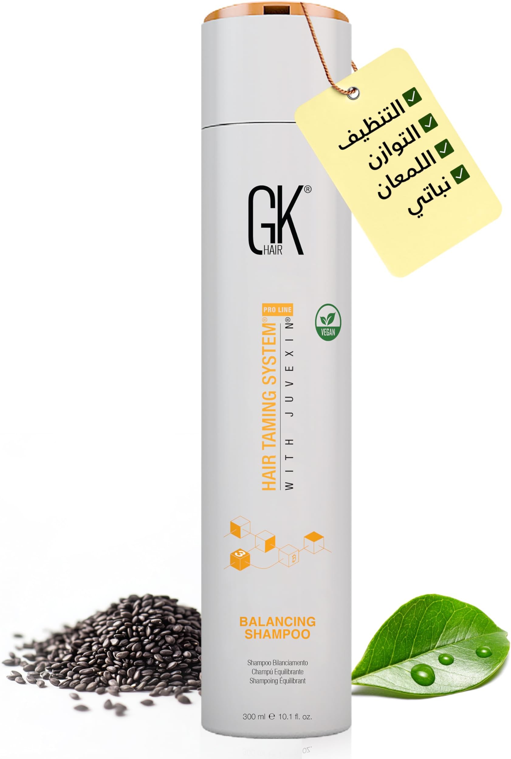 Global Keratin Balancing Shampoo 10.1 Fl Oz For Dry Damaged Oily Greasy & Color Treated Hair, Restores pH Levels, Sulfate-Paraben Free Daily Conditioning Deep Cleanser & Impurities Remover