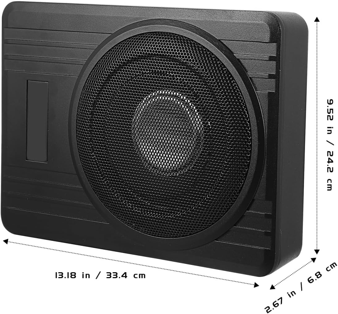 600w 8-inch Aluminum Alloy Auto Under Seat Woofer Subwoofer with Built-in Amplifier for Car Audio Systems