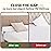 Vekkia Queen Size Bed Wedge Pillow for Headboard, Mattress Gap Filler, Bed Gap Filler to Close The Gap, Triangle Bloster Pillow (0-4.5) Between Your Headboard and Mattress, White