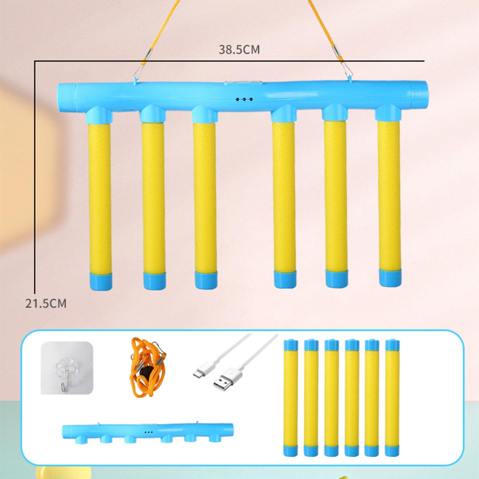 RVOGJP Reflex Challenge Game, Drop Sticks Game, Hand Eye Coordination Training, Reaction Training Toy, Catching Sticks Game, 3 Adjustable Speed, Upgrade Remote Control