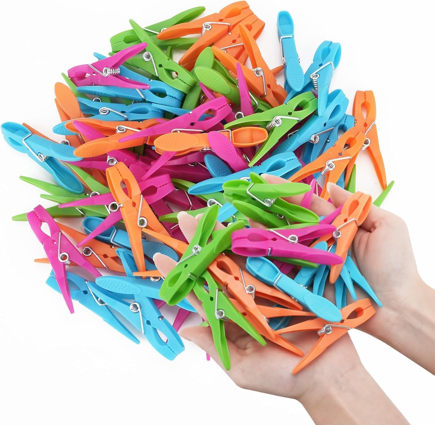 StealStreet PEG-P – Set Di 9 Mollette In Plastica Colorate – Blu, Verde E Rosso – 3 Pezzi Per Colore - 5