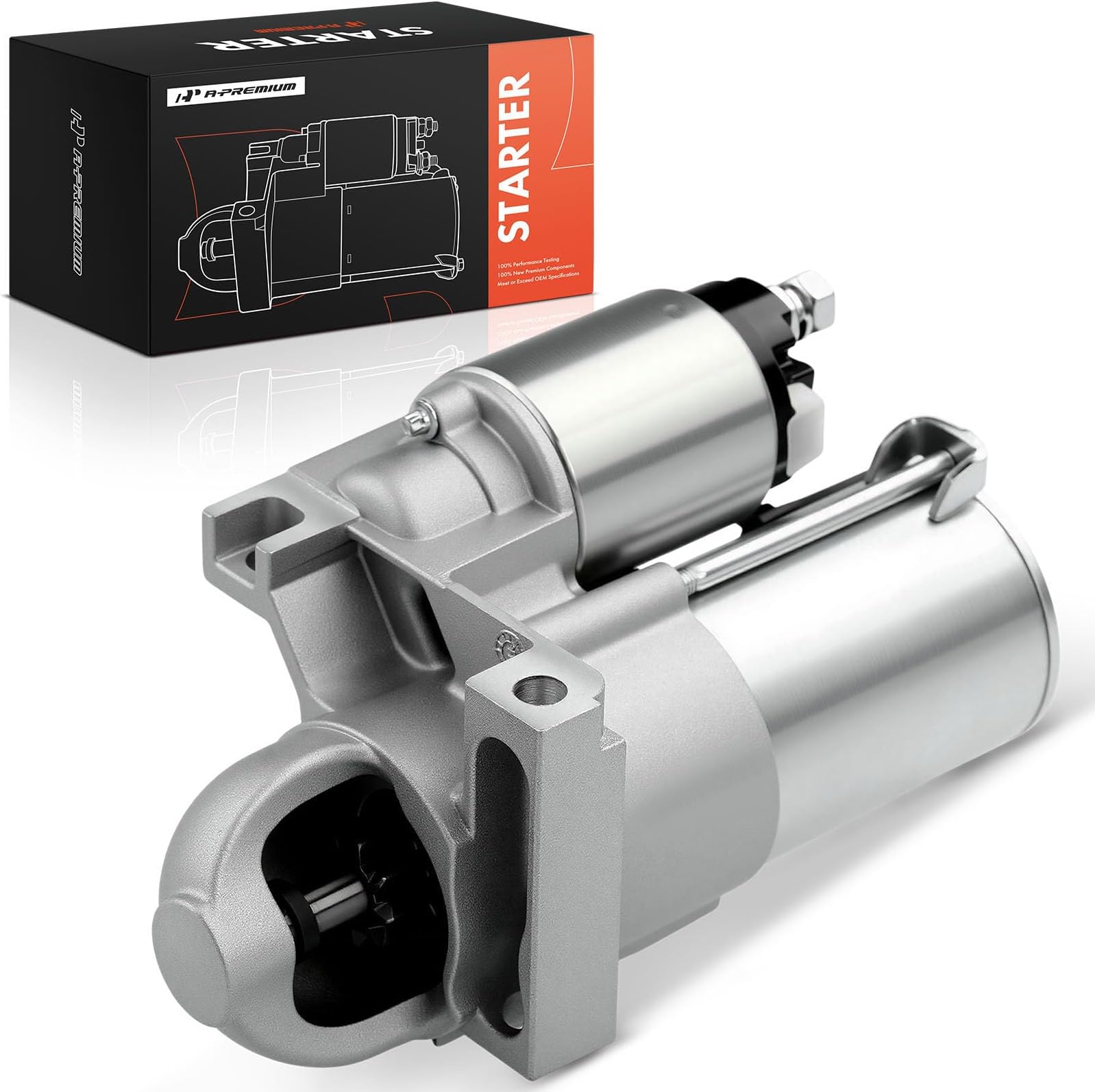 A-Premium Starter Motor Compatible with Chevy, GMC, Buick, Pontiac & More - 1997-2005 - Impala, Malibu, Century, S10, Equinox, Monte Carlo, Uplander, Sonoma, G6-2.2L 3.1L 3.4L 3.5L - 12V 1.4KW 9T CW