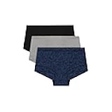 Maidenform Women's Underwear Boy Shorts Pack, 3-Pack, Microfiber Boy short Underwear Women Pack, Coverage Panties for Women