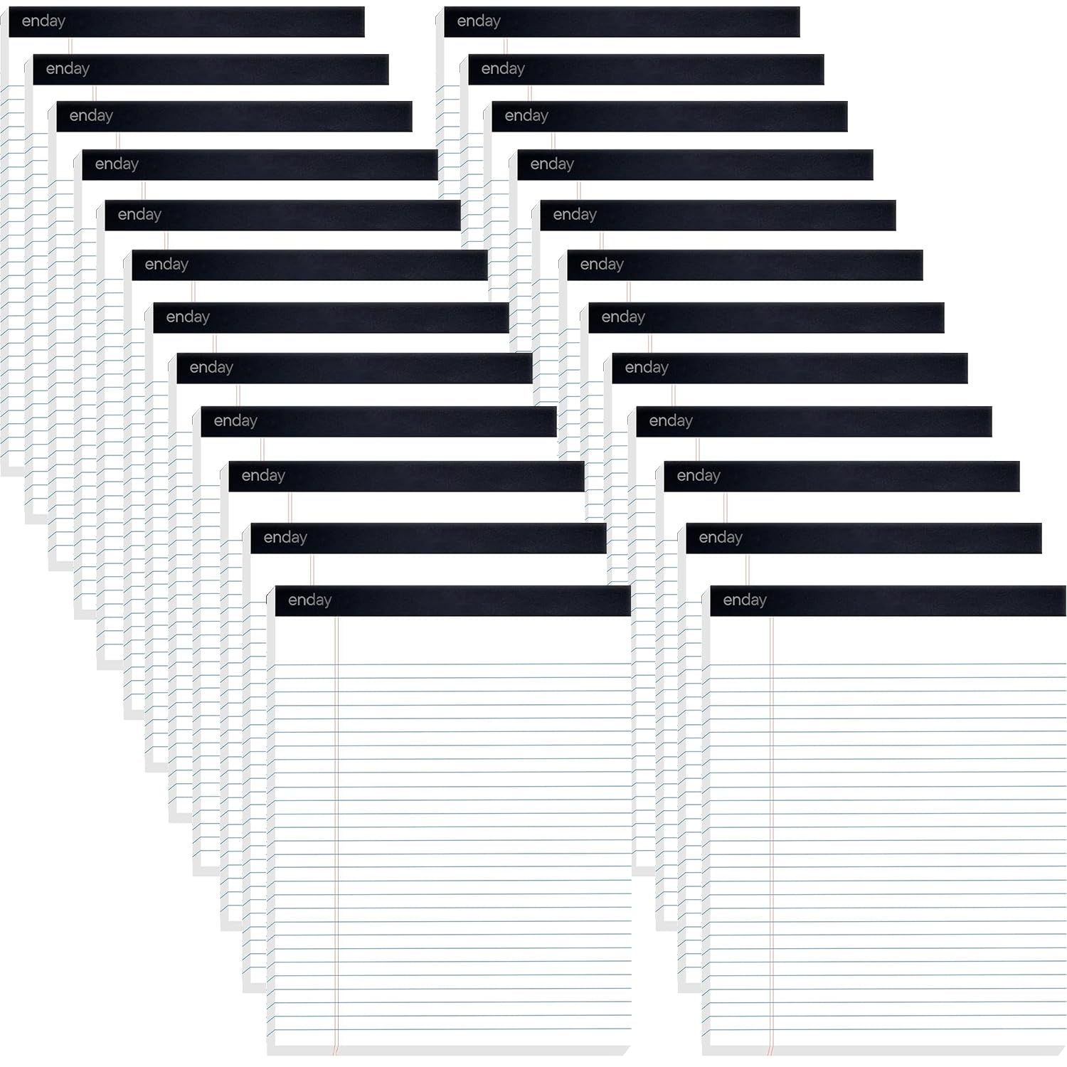 24 Pack Legal Pads 8 5 x 11 Inch 50 Sheets per Notepad White Note Pads 1200 Sheets