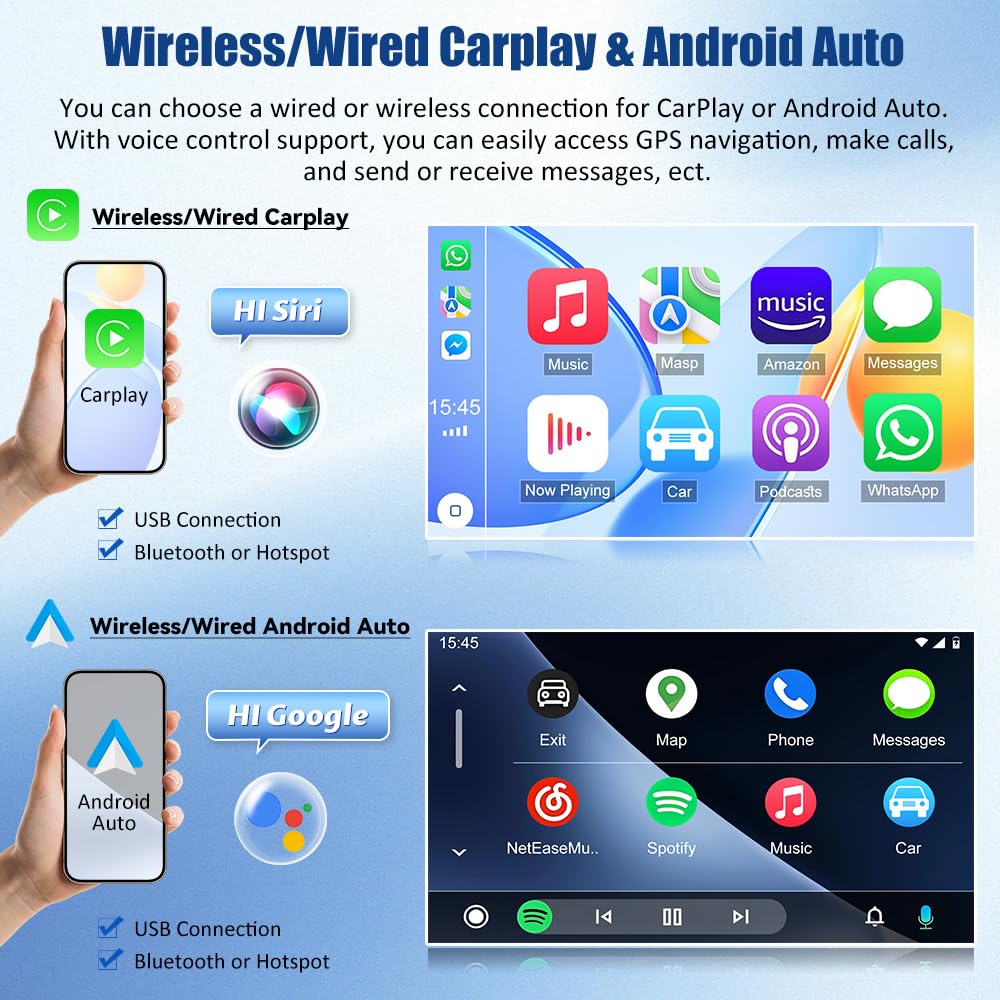 4 64G Android 14 Autoradio voor Ford Ka 2008-2014 met Wireless Carplay