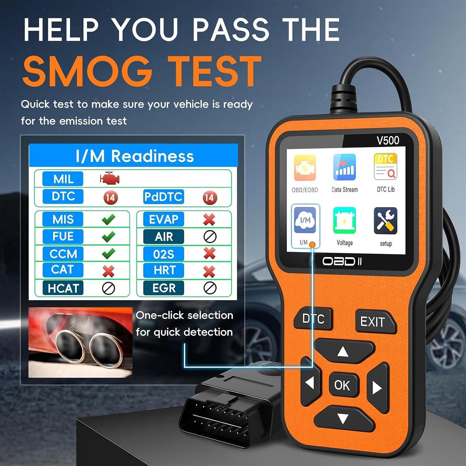 OBD2 Adapter Auto Diagnosegerät Motor Check für Aston Martin Vantage 2018-2021 2022 2023 2024 2025 2026,