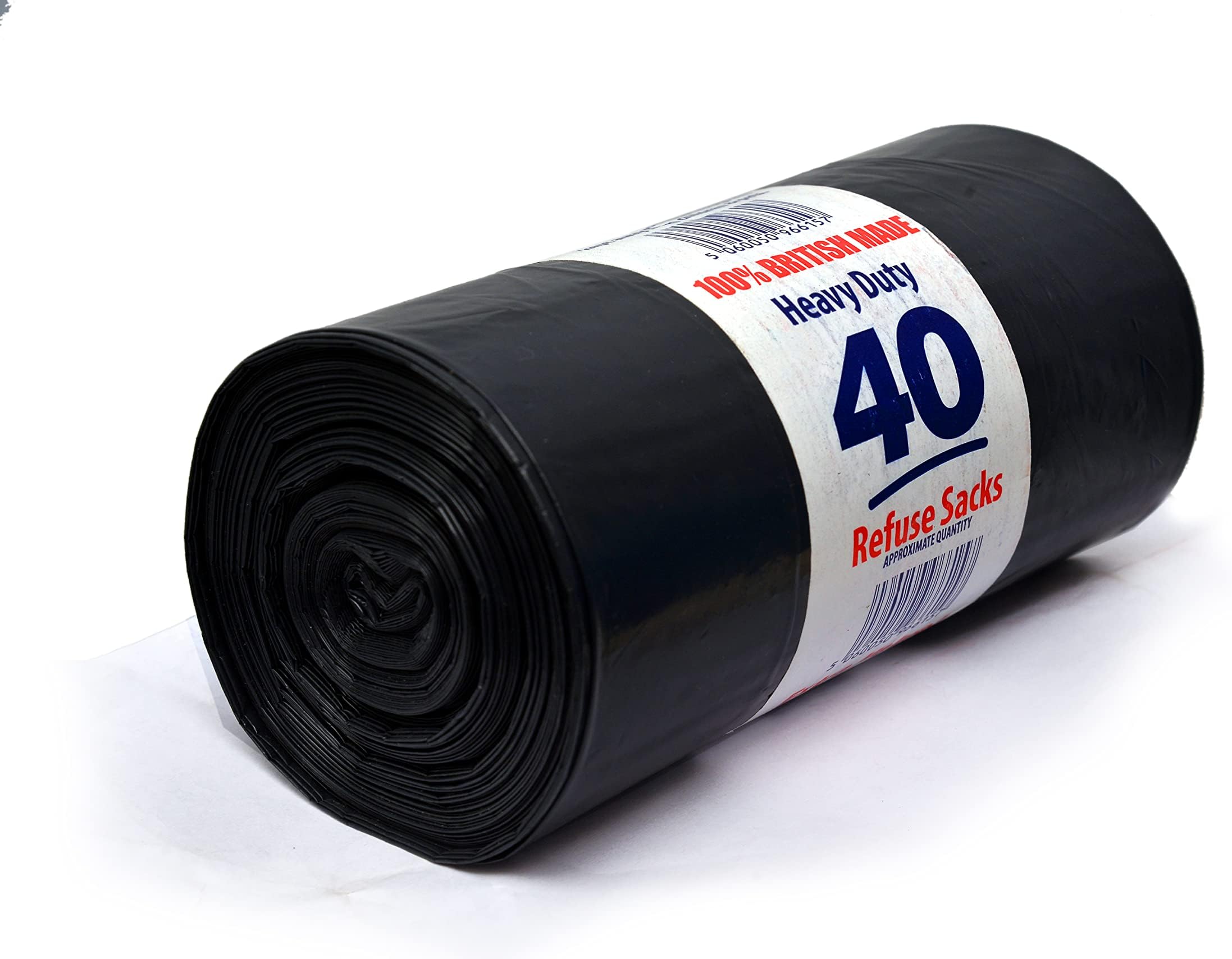 Homewise 40 Tie Top Bin Bags Heavy Duty 70L Handle Bin Bag Refuse Sacks ...