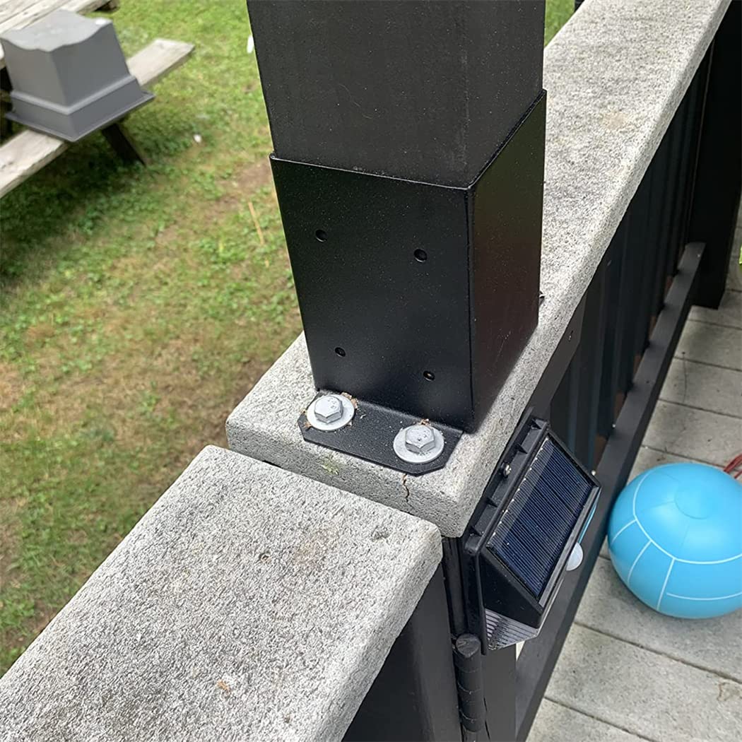 Post Base Heavy Duty Post Bracket Fence Deck Post Anchor for Deck Supports Porch Handrail Railing Posts Holders