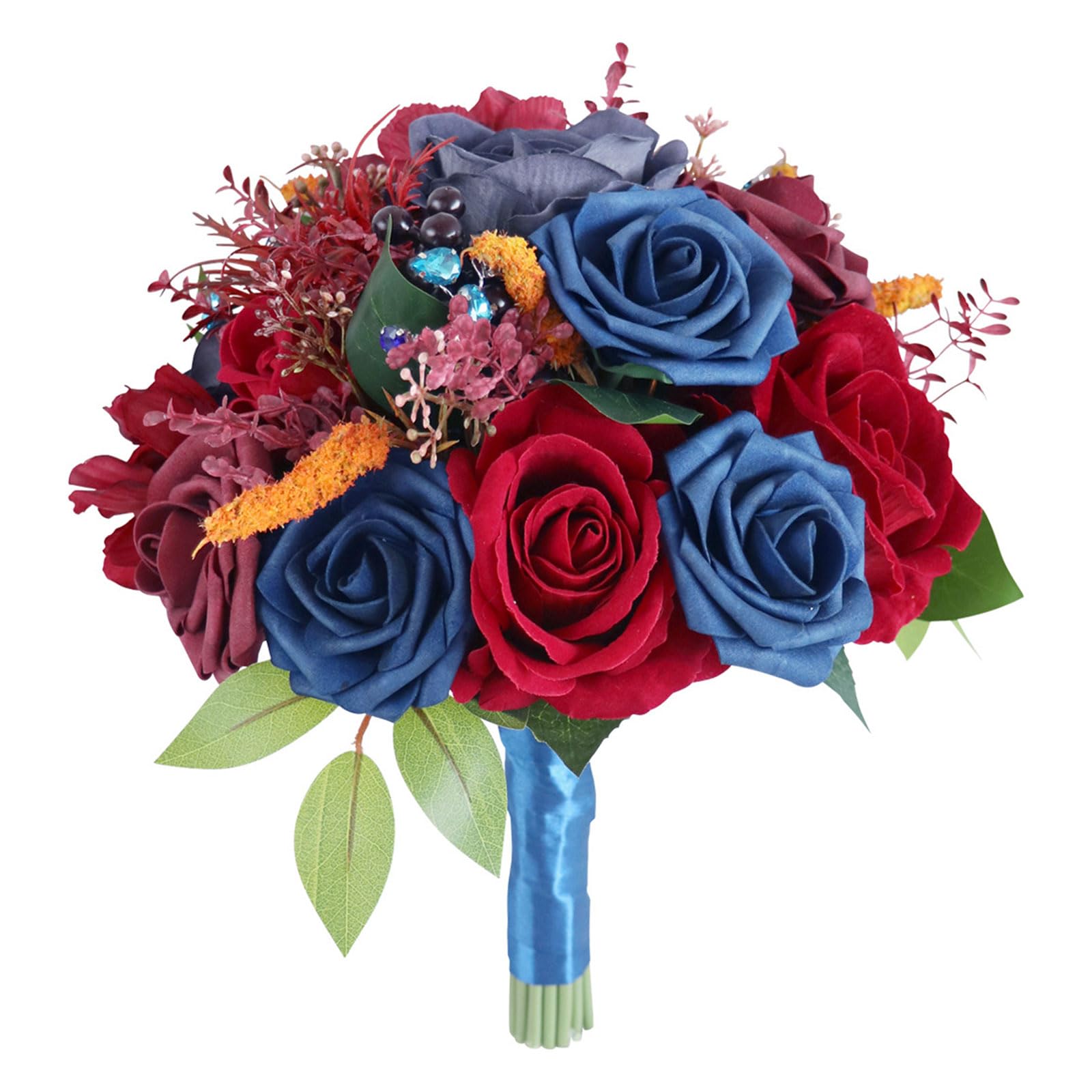 HDOYTXXM Bridal Bouquets, Bride Artificial Rose for Ceremony Anniversary Party Decorations, Photography Props for Bride for Bridesmaids