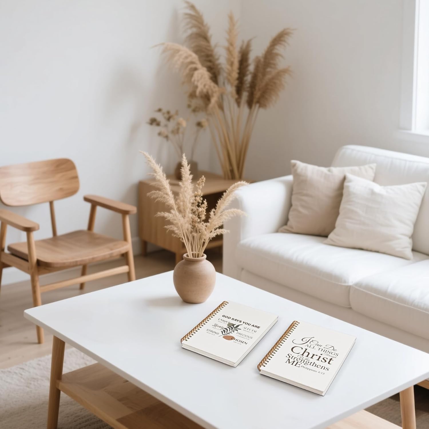 4 Pcs Christian Notebooks Journal for Women Bible Journaling Notebook 5.5 x 8.3 Inch Spiral Prayer Journal Gifts with Bible Verses for Note Taking Religious Inspirational Supplies - Image 6