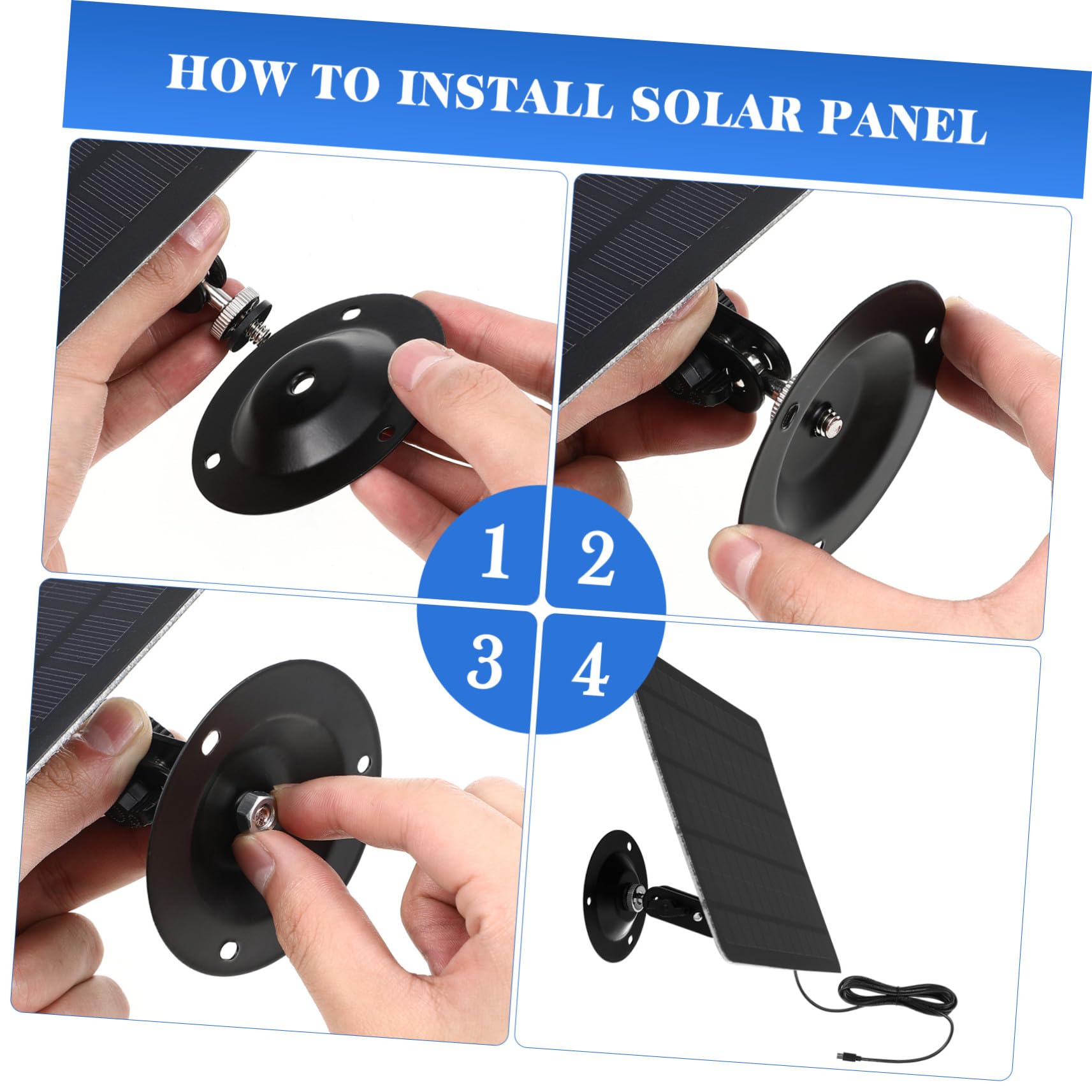 Pannello Solare Monocristallino 20w Supporto a Parete