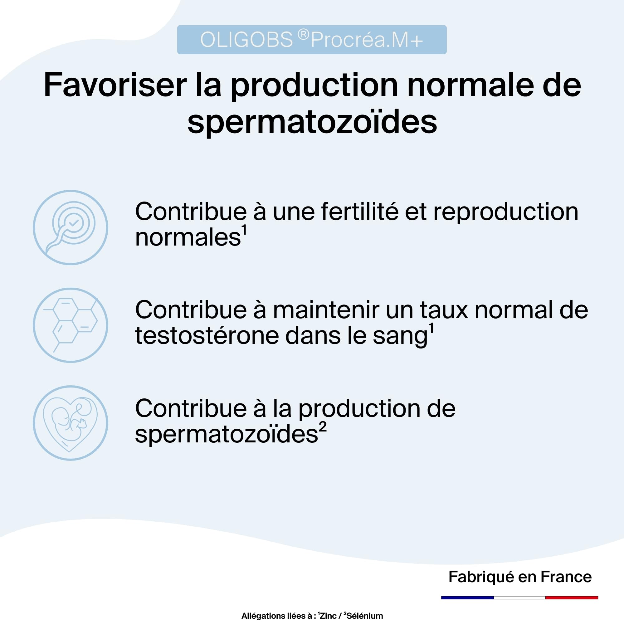 Pack Fertilité Couple | Complément fertilité homme & femme | Procréa.F+ & Procréa.M+ | Myo-Inositol, Quatrefolic, L-Carnitine, Zinc, Sélénium, Ubiquinol | 2 x 30 sachets | Laboratoire CCD