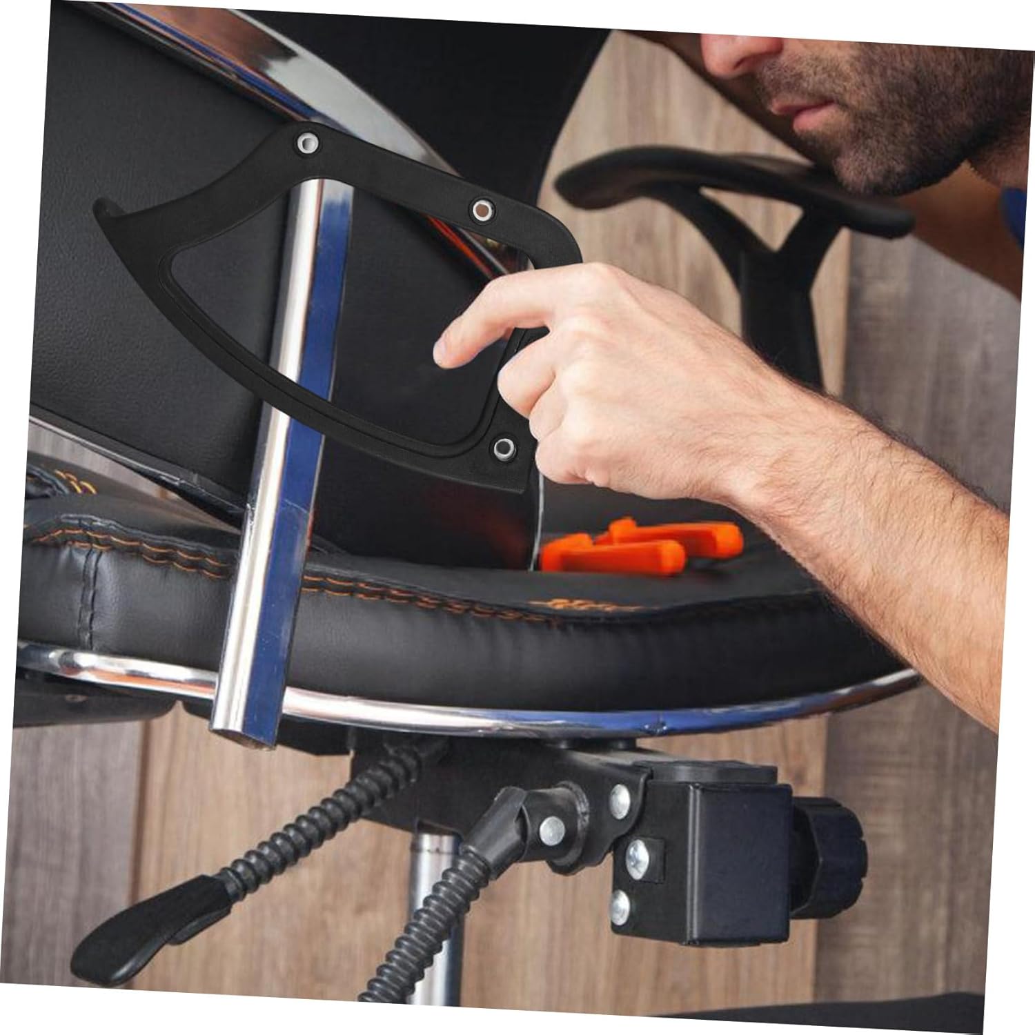 Professional Chair Part Sturdy Arm Rests Plastic Armrest for Chairs Replacement