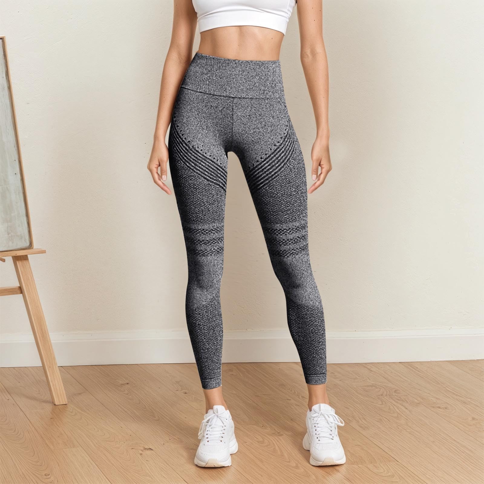 Legging Luveon 3D Anti-Cellulite Femme Luveon Legging Anti Cellulite Femme 3D Leggings À Compression Lipoedeme Minceur Taille Haute pour Course À Pied De Sport sans Couture Pantalon