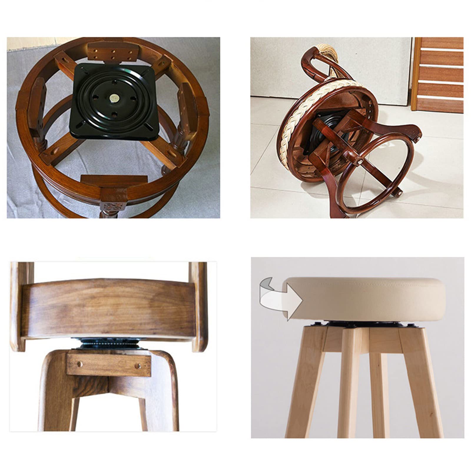 Piattaforma Girevole 25cm Per Tavoli E Display | Cuscinetto A Sfera In Acciaio, Portata 120kg, Fori Per Viti, Piedini In Gomma Antiscivolo, Alluminio