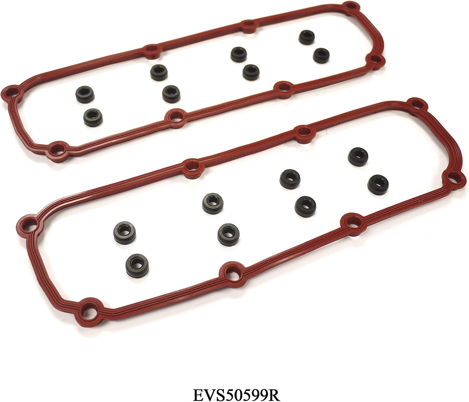 Engine Valve Cover Gasket Compatible with Chrysler & Dodge & Jeep & Volkswagen Model Pacifica & Town & Country & Grand Caravan & Wrangler with Engine Base 3.3L V6 3.8L V6 (Rep# VS50599R) - EVS50599R
