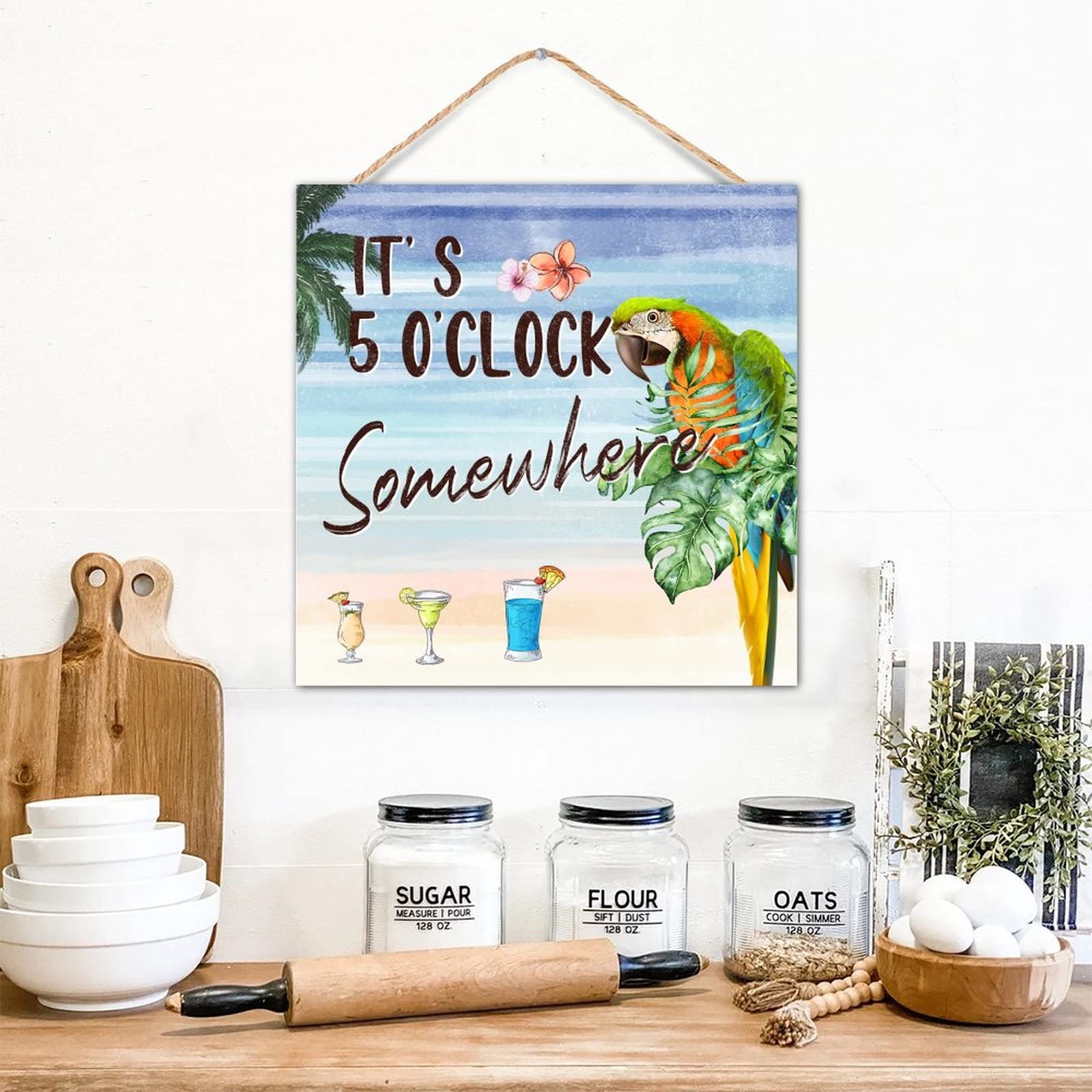 Panneau mural bois pour salle de bain et bureau décoration 30cm