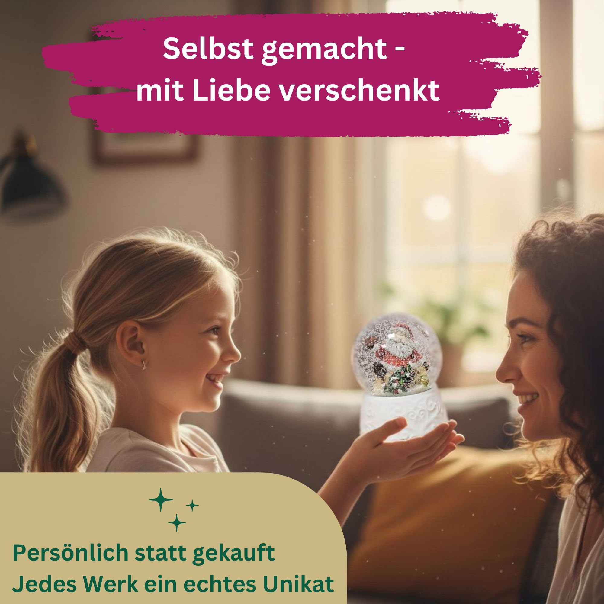 Feiner Schnee für Schneekugel zum Basteln | für Schneekugel Bastelset | Schneekugel selbst gestalten | individuelle Schüttelkugel 40118 (100g)