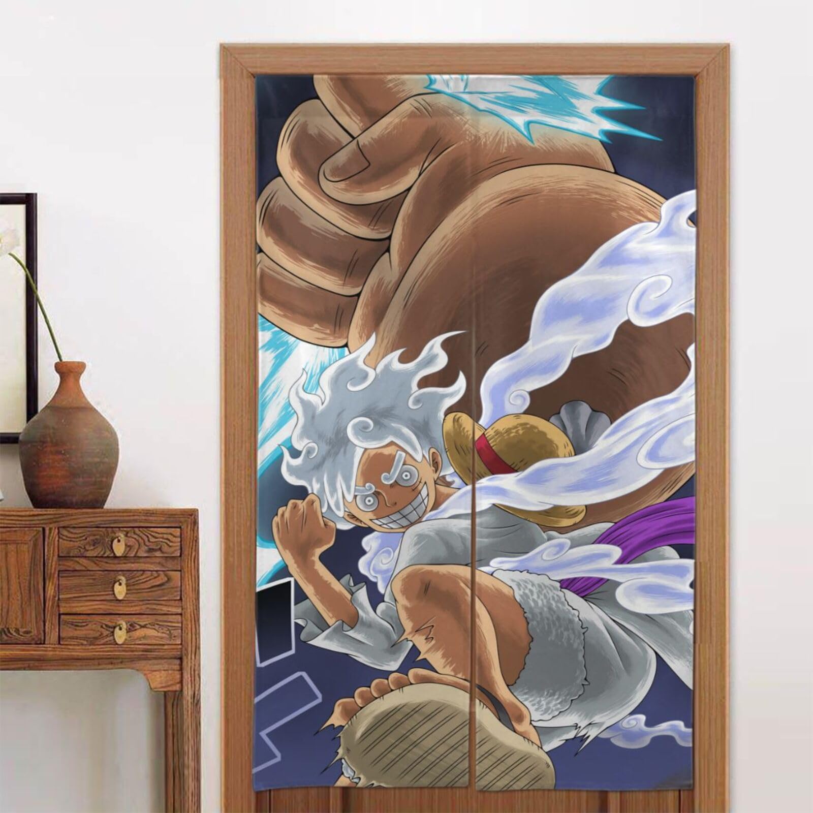 Amazon｜ワンピース ONE PIECE ルフィ ドアカーテン のれん カーテン