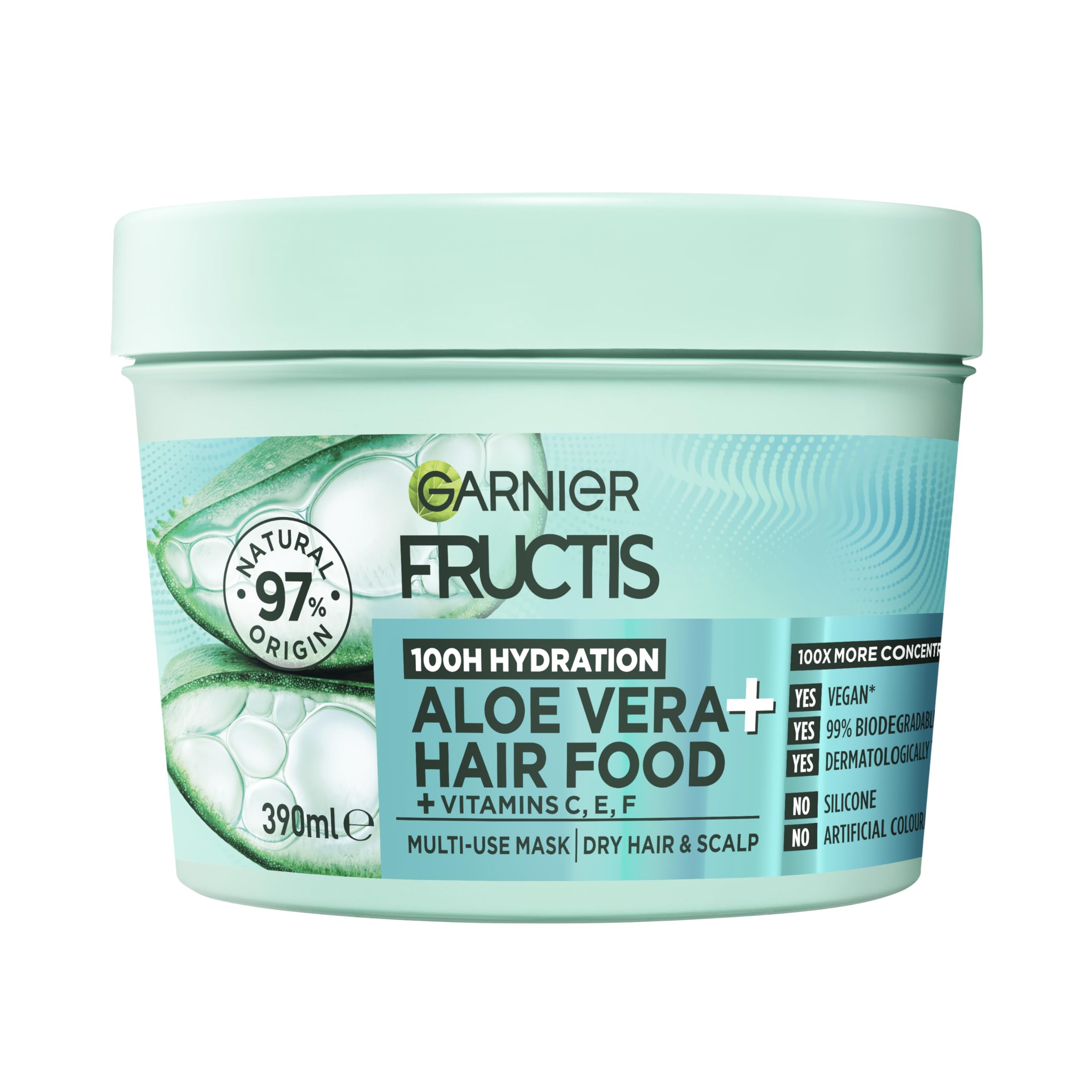Garnier Fructis Hair Food Hydrating Aloe Vera Hair Mask Treatment 390ml