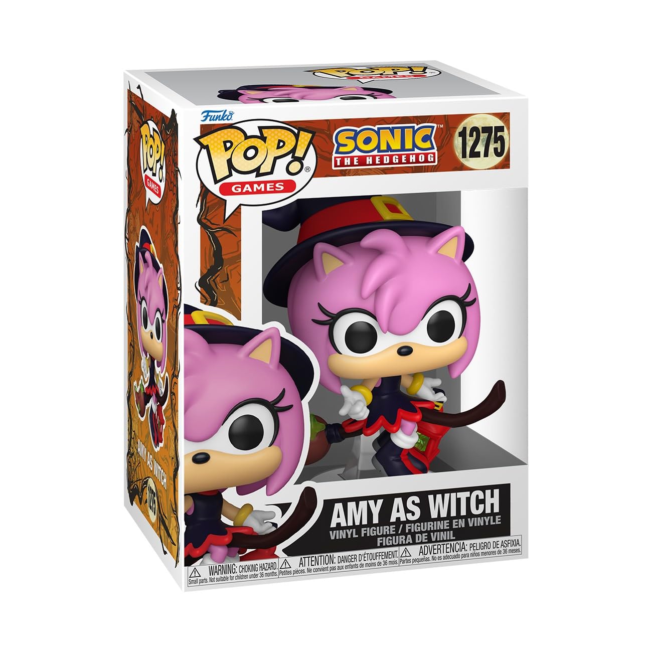Funko POP! Games: Sonic The Hedgehog - Amy on Broom - Collectable Vinyl Figure - Gift Idea - Official Merchandise - Toys For Kids & Adults - Model Figure for Collectors and Display