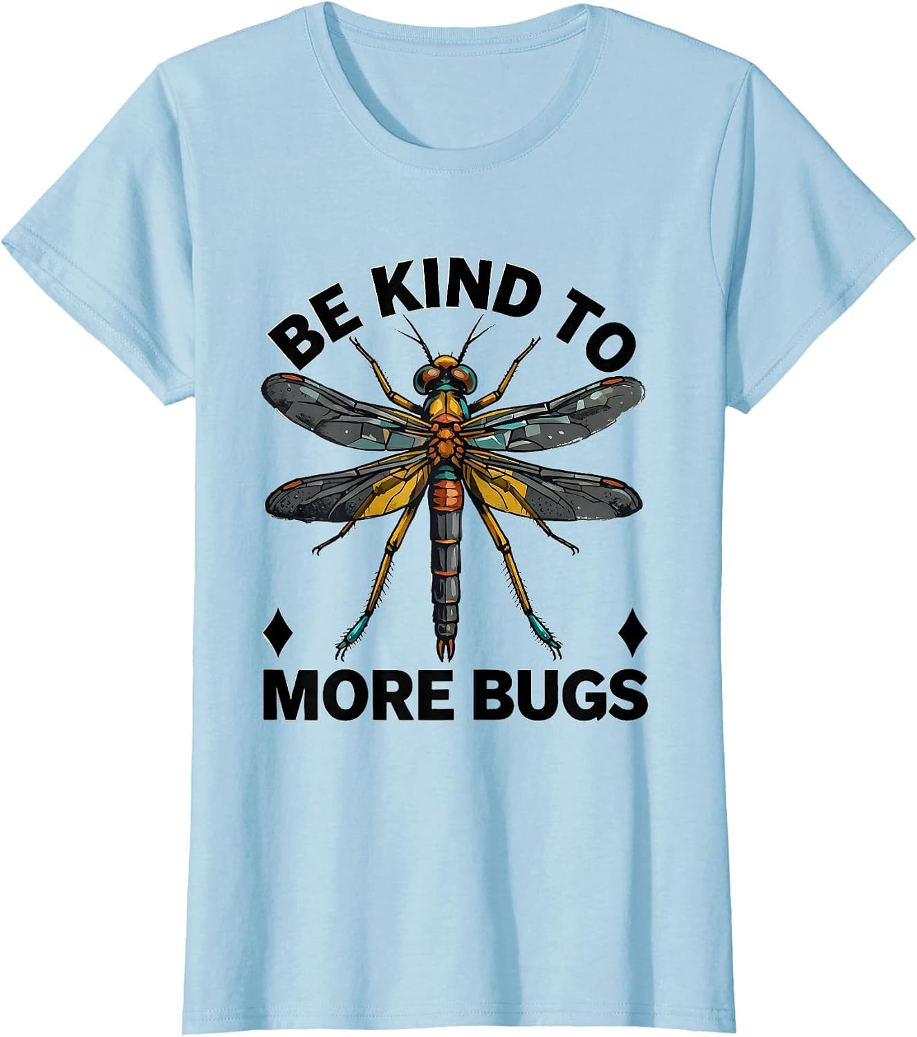 Women's Be Kind To More Bugs Whimsical Entomology Bug Collector T-Shirt