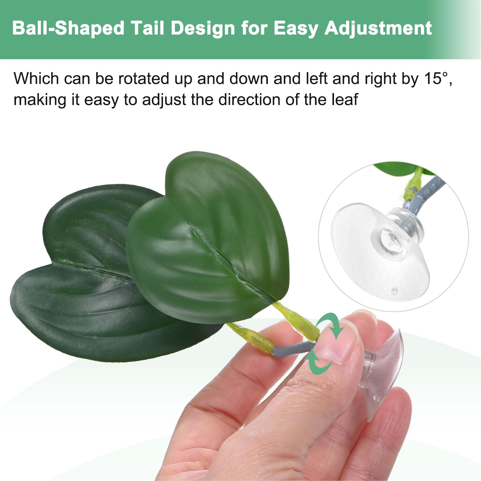 M METERXITY 1-Pack Betta Fish Leaf Pad, Hammock Plant Leaf Pad - Image 4