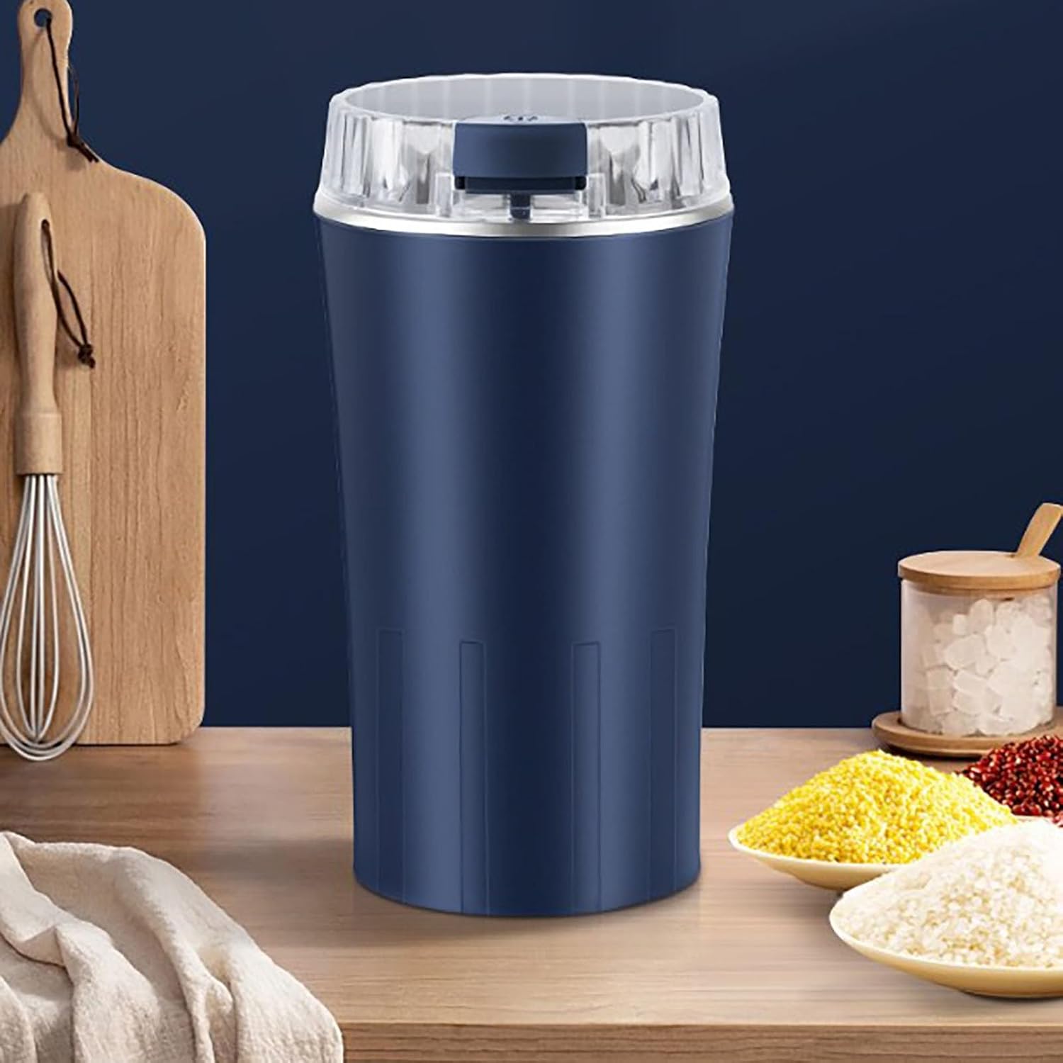 Electric Coffee Grinder, Spice Grinder,300w Portable Small Grinder With Heavy-DutyStainless Steel Grind Blades for CoffeeBean, Nut (Color_01)