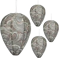 Vista 12 de DECYOOL - 4 unidades de señuelo de nido de avispa de papel colgante, nido de avispa mantenerse alejado de avispas, avispones, avispas amarillas