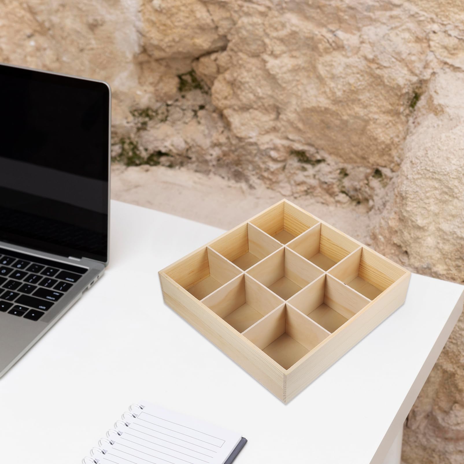 Scatola Organizer Legno Per Gioielli Con Scomparti Multipli Contenitore Da Scrivania Elegante e Pratico Per Anelli Orecchini e Piccole Cose Per Donne e Amiche