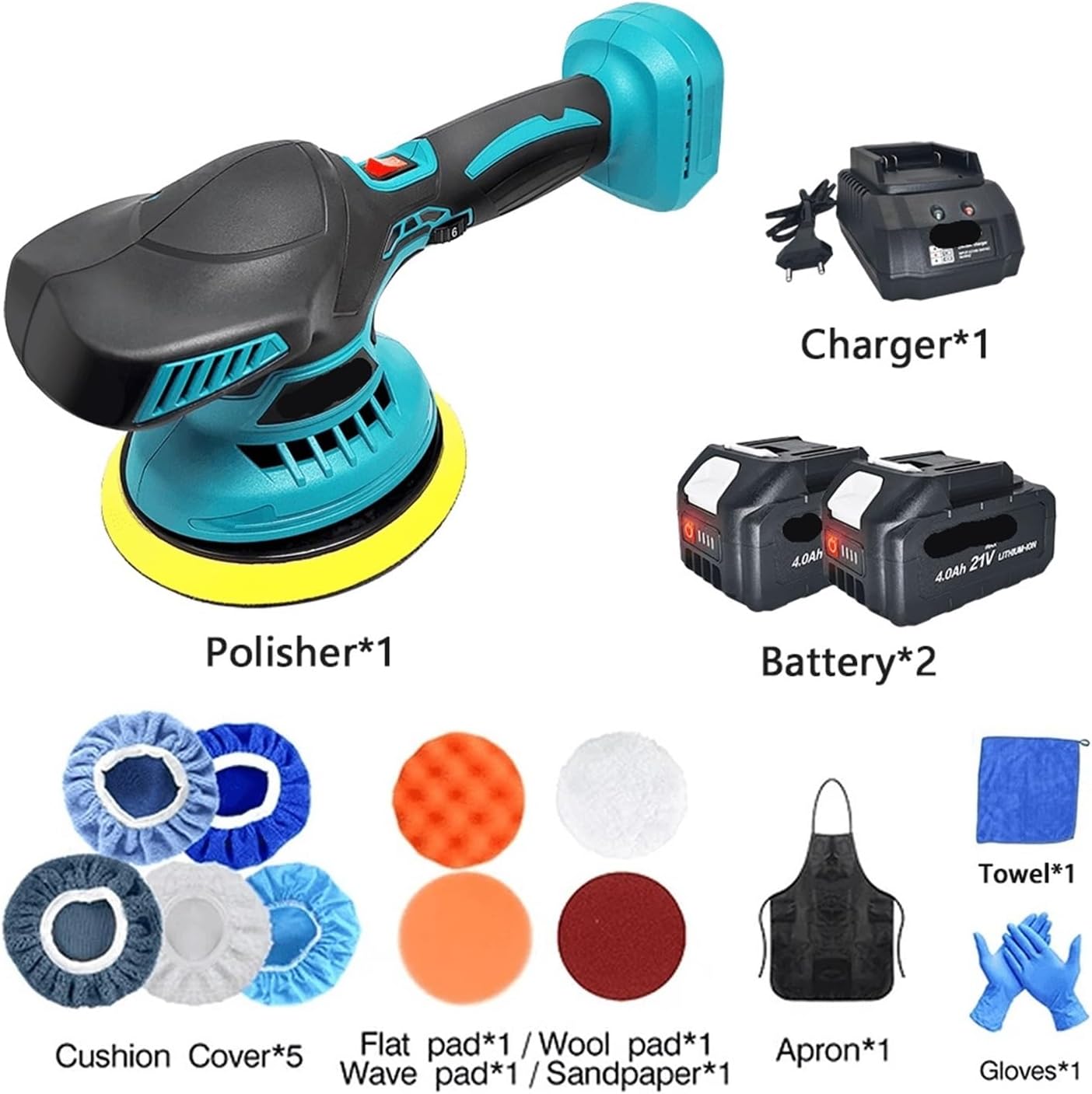 SPTAミニ充電式コードレスポリッシャーと研磨バフ￼セット、新品未使用