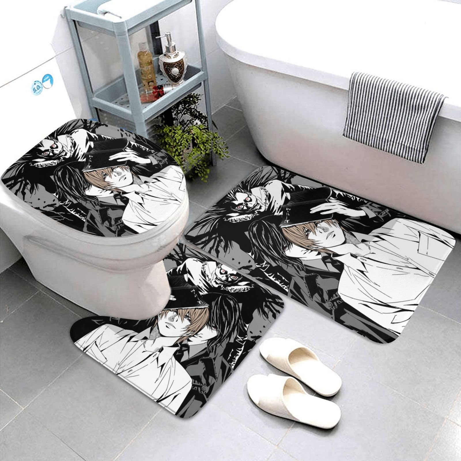 Amazon.co.jp: トイレマット セット 3点 『death Note』デスノート