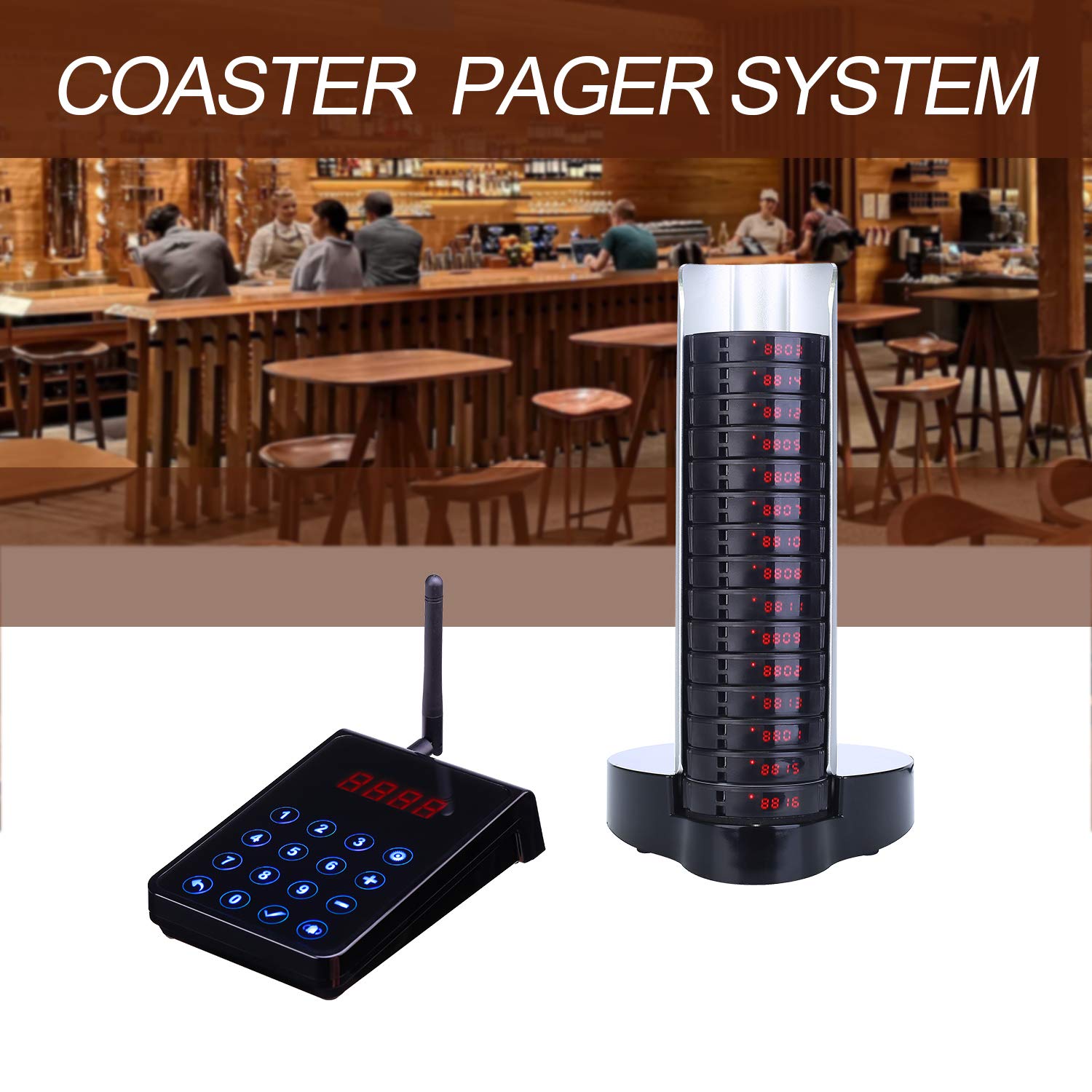 Buy Social Distancing Buzzer,BYHUBYENG Restaurant Pager System with