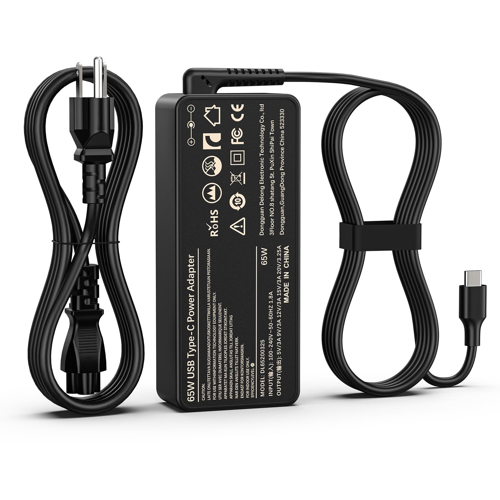 65W 45W USB C Laptop Charger Compatible with Lenovo Yoga 720 730 920 C740 C940 C930 730S C630 S730 910 720-13IKB 730-13ikb Type C IdeaPad-Yoga Series ThinkPad Chromebook Laptop Power Adapter